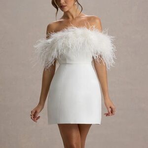 Elegant White Off-Shoulder Dress